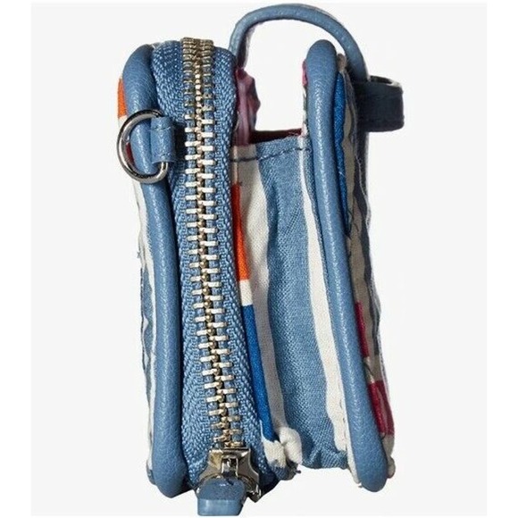 Vera Bradley NEW Women RFID Smartphone Wristlet Blue Geo Medallions One Size - Picture 3 of 5